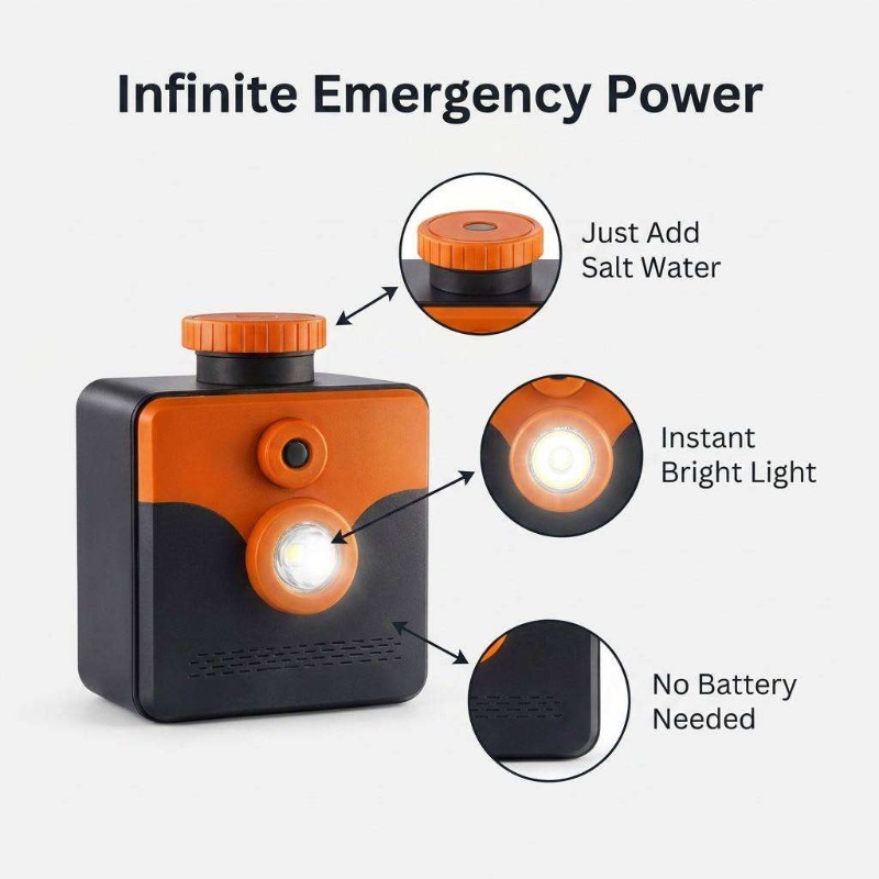 Lampu Air Asin, Lampu Darurat  - Power Outage Light ulasan dan harga