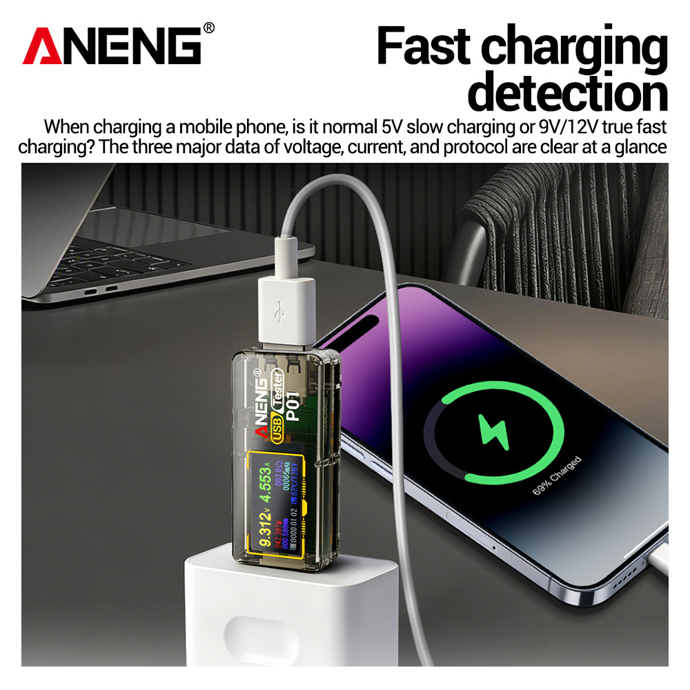 ANENG P01, Alat Penguji USB, V - Co Detector Plug ulasan dan harga
