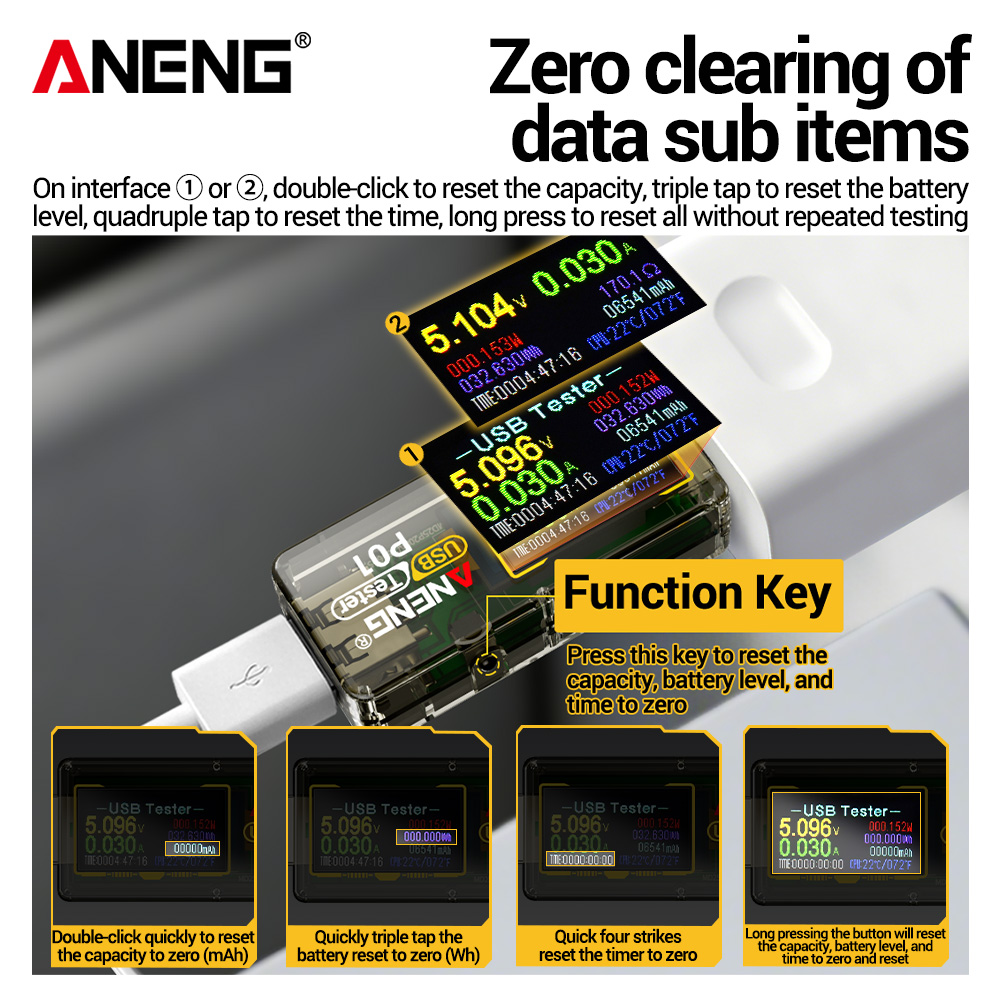 ANENG P01, Alat Penguji USB, V - Co Detector Plug ulasan dan harga